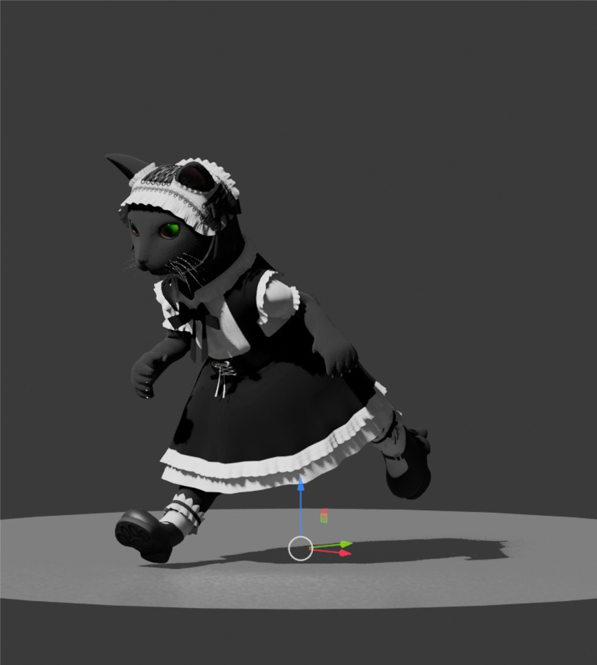 黒猫メイド モカ