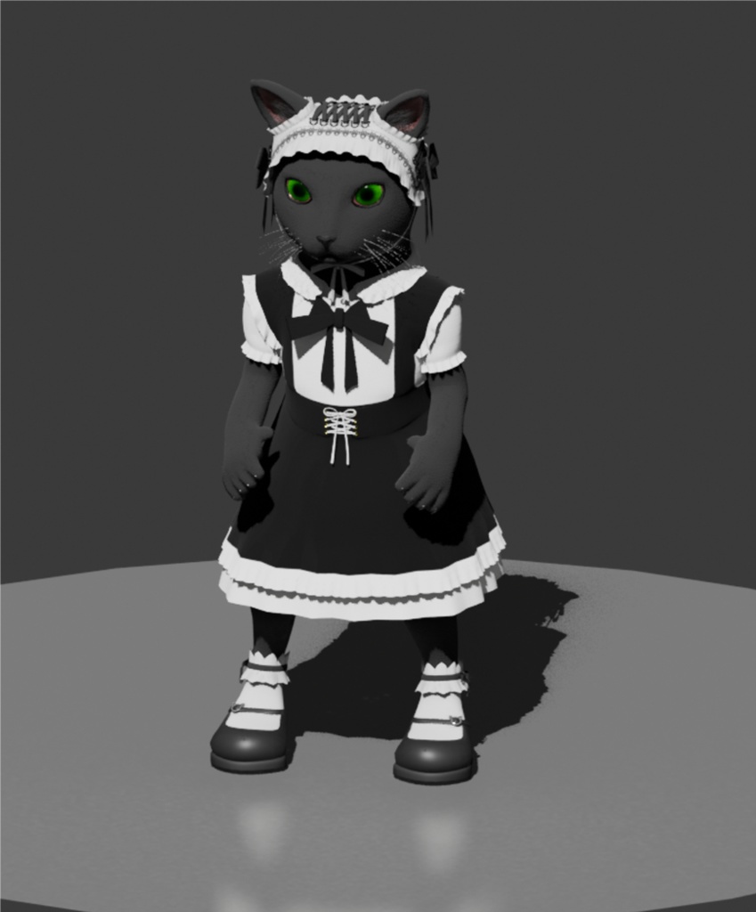 黒猫メイド モカ