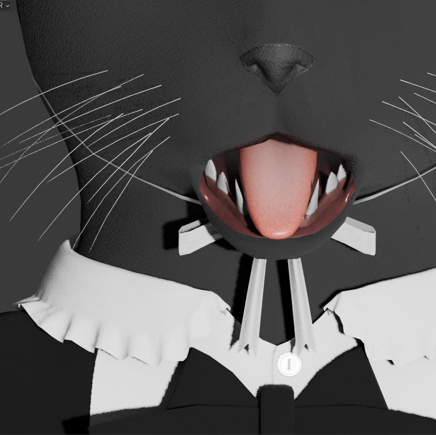 黒猫メイド モカ