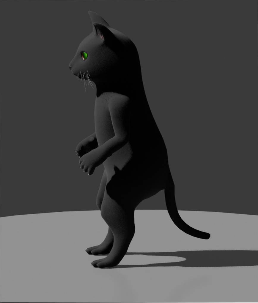 黒猫メイド モカ