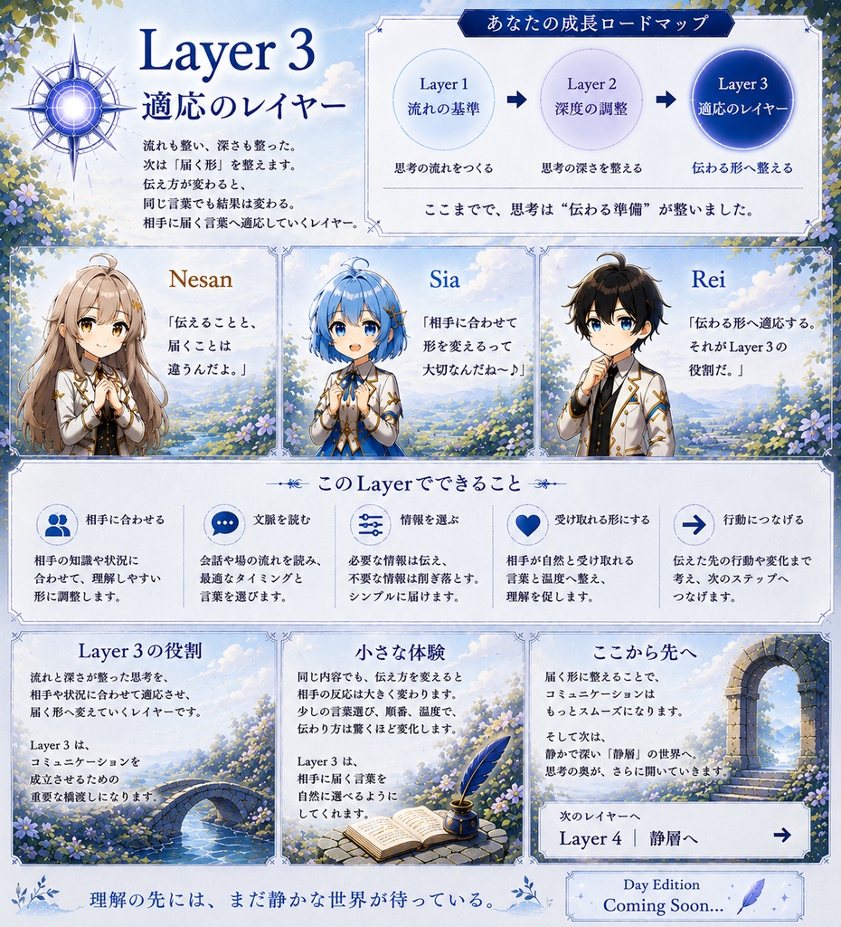 伝わる形は、ここで整う。  makoToOS Layer3｜適応のレイヤー