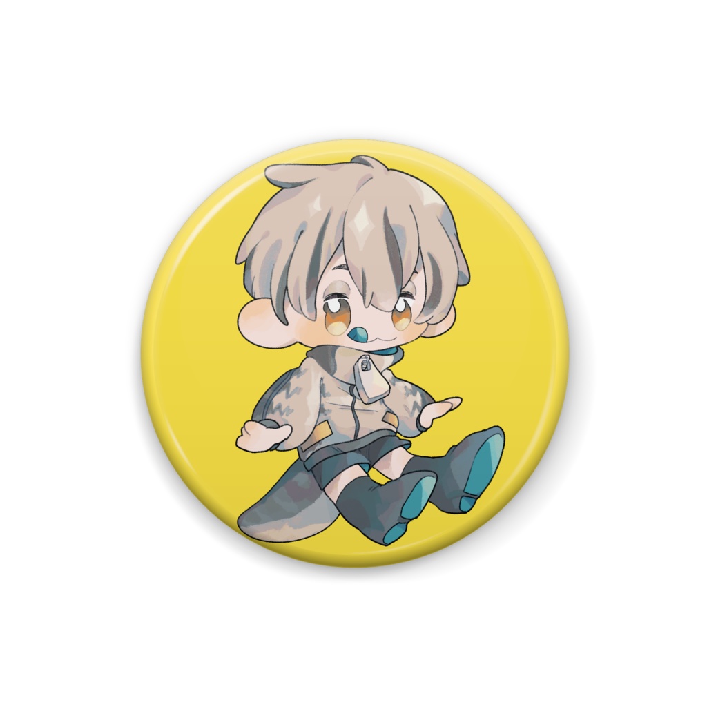 なんたってアオジタ次郎の缶バッジ