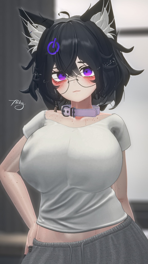 オリジナル3Dモデル『K1tt襟』K1ttcollar