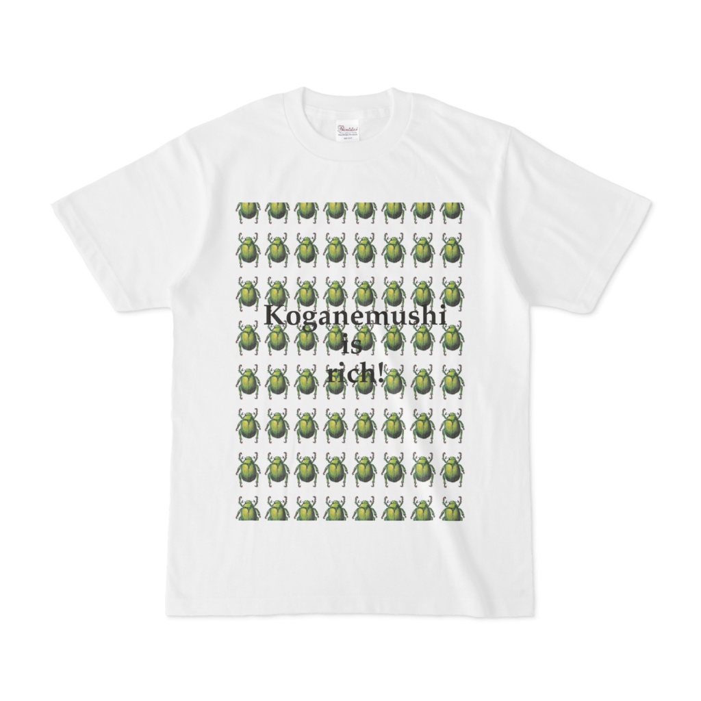 コガネムシ・イズ・リッチ　８×８　（無地）