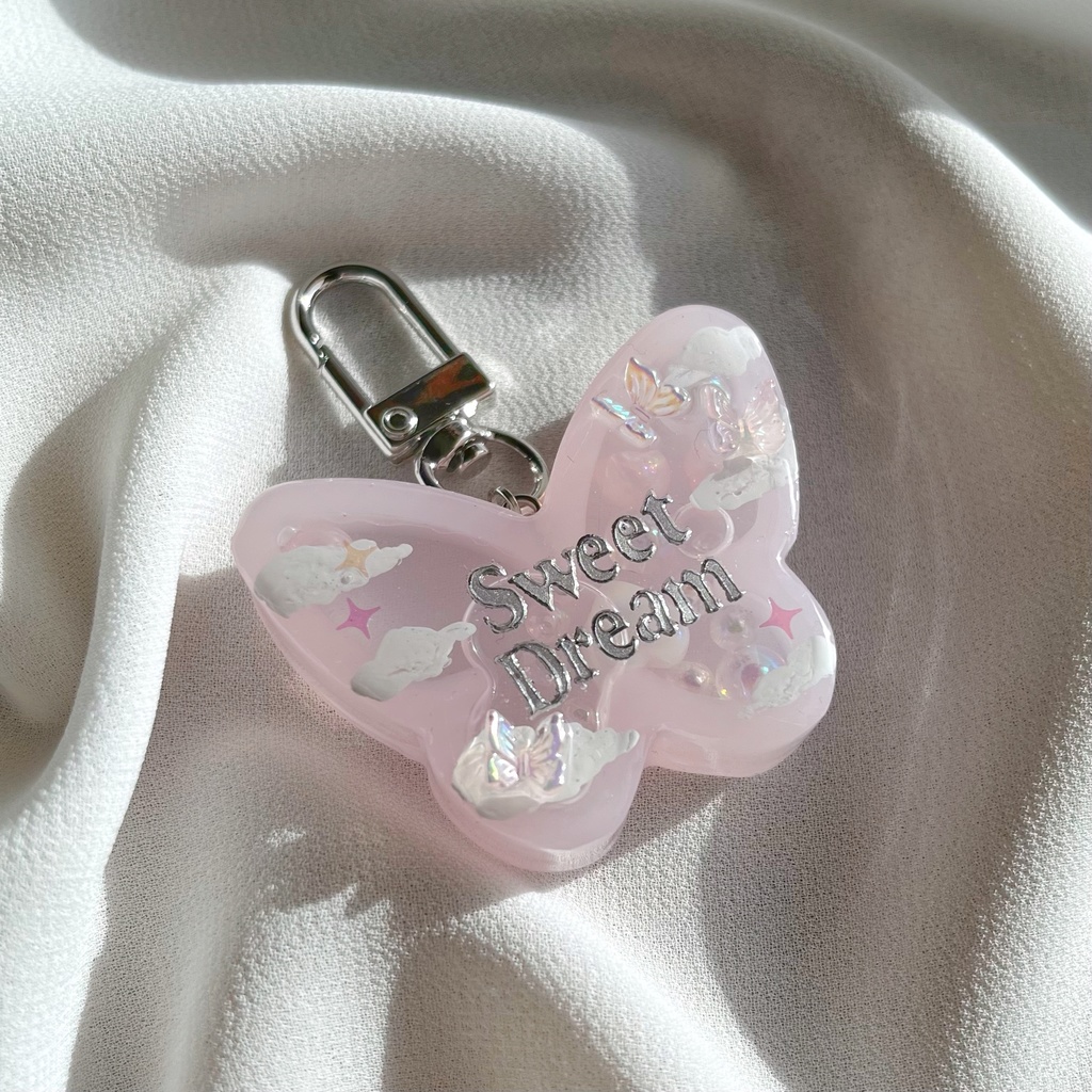 milky pink butterfly shaker
