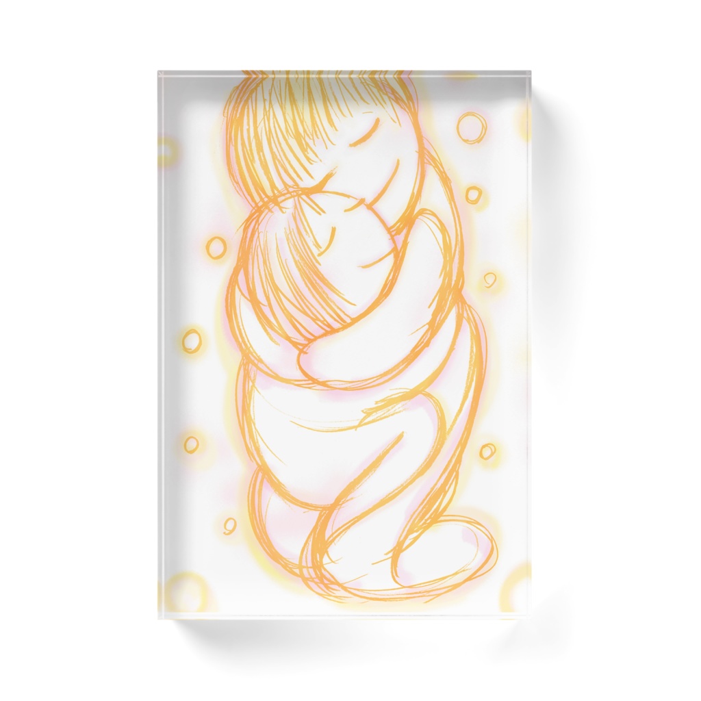 しあわせ_アクリルブロック