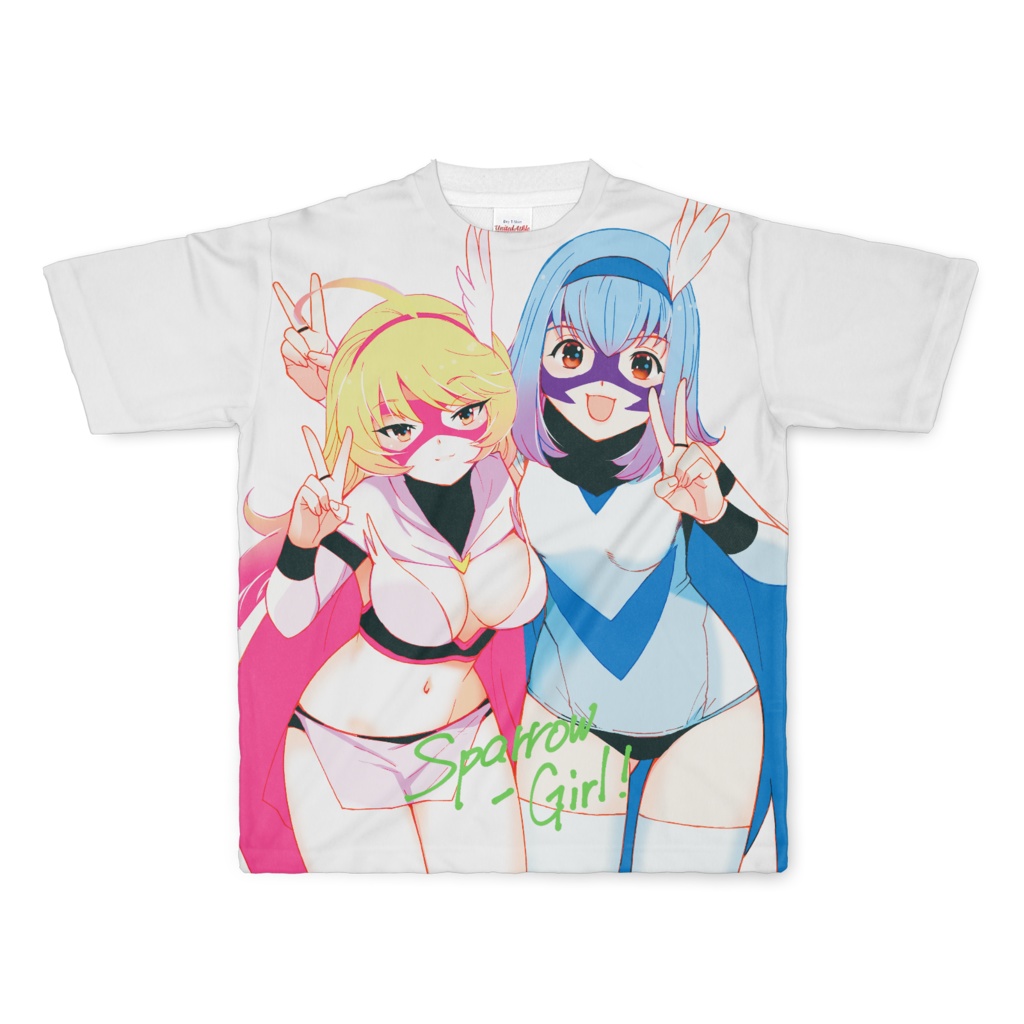 スパローガール_フルグラフィックTシャツ