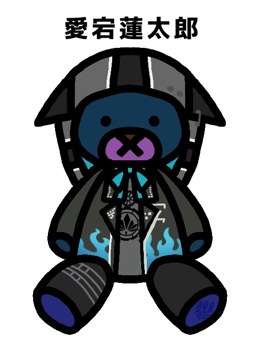 B.M.C.イメージテディベアアクリルキーホルダー