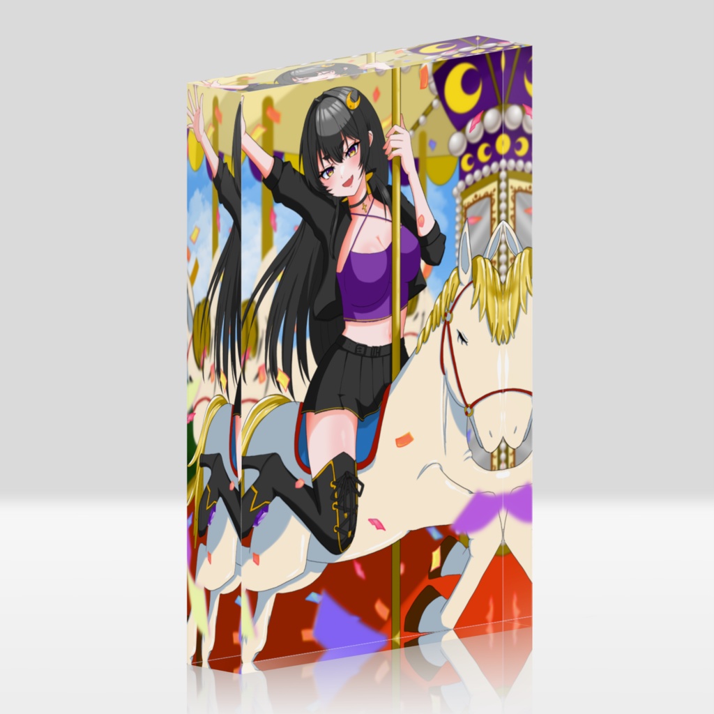 姉崎月3周年記念 アクリルブロック‐100×148㎜