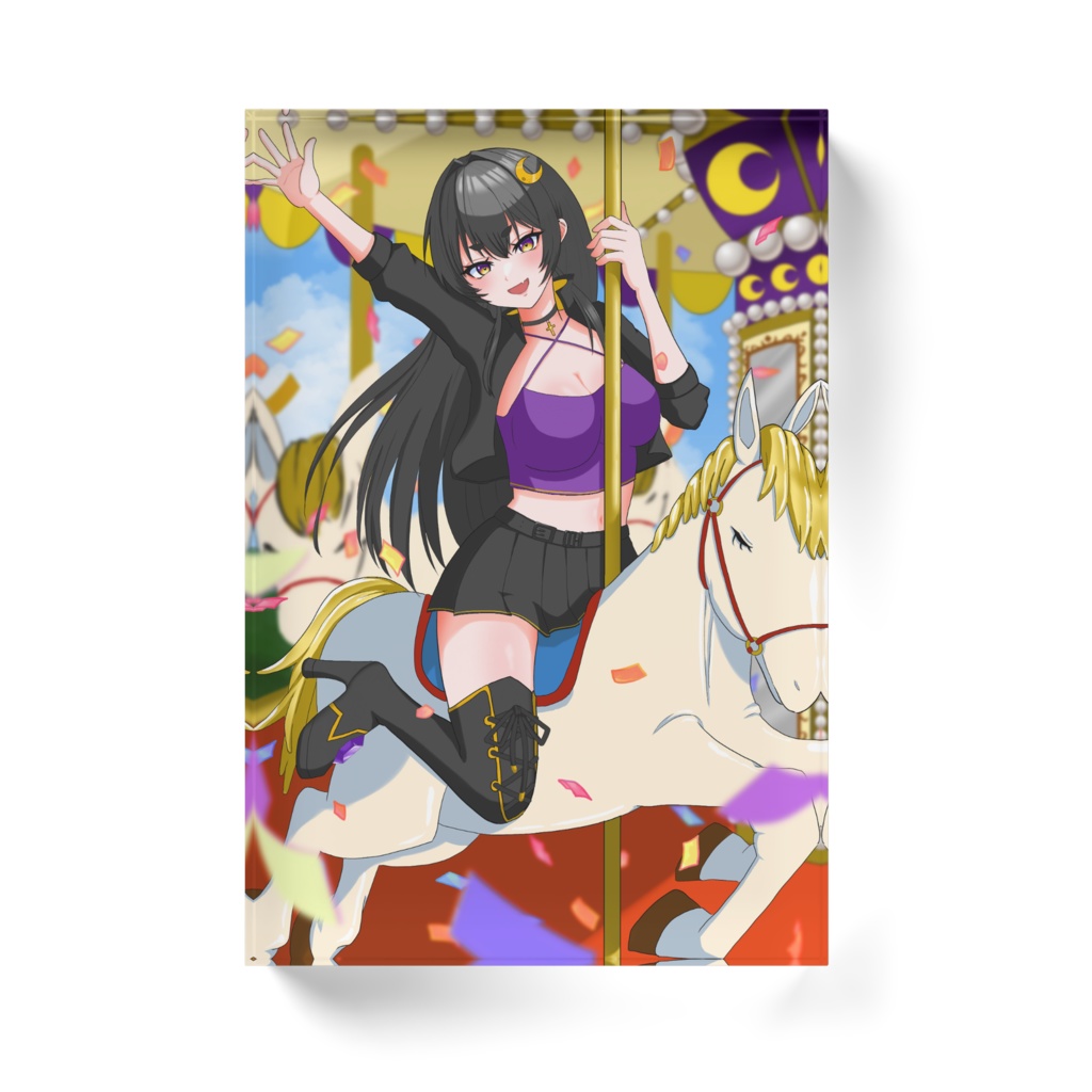 姉崎月3周年記念 アクリルブロック‐100×148㎜