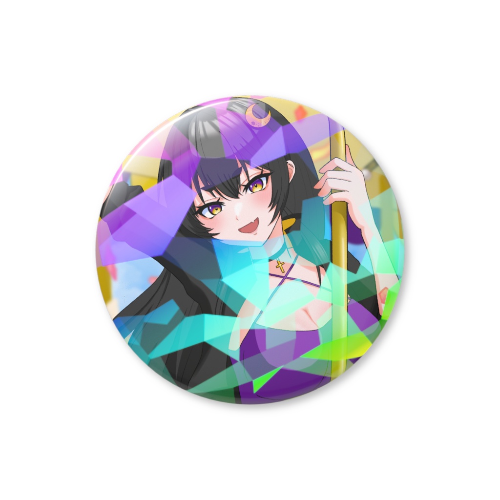 姉崎月3周年ver ホログラム缶バッジ - 32mm