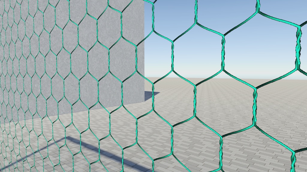 VRChat想定 ネットフェンス