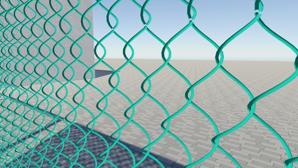 VRChat想定 ネットフェンス