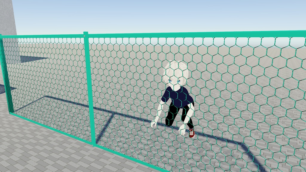 VRChat想定 ネットフェンス