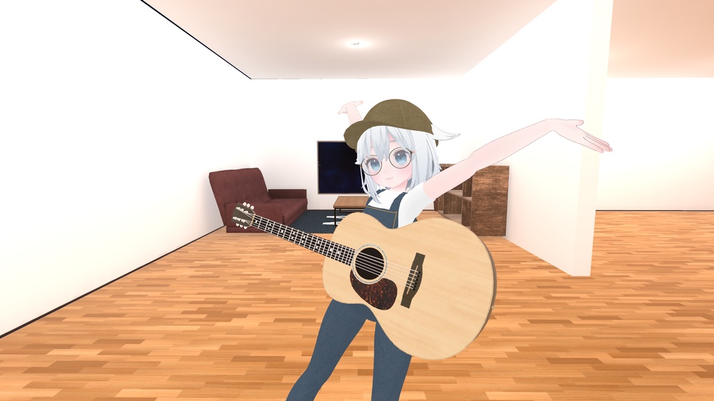 VRChat想定 アコースティックギター サウンド有りVersion