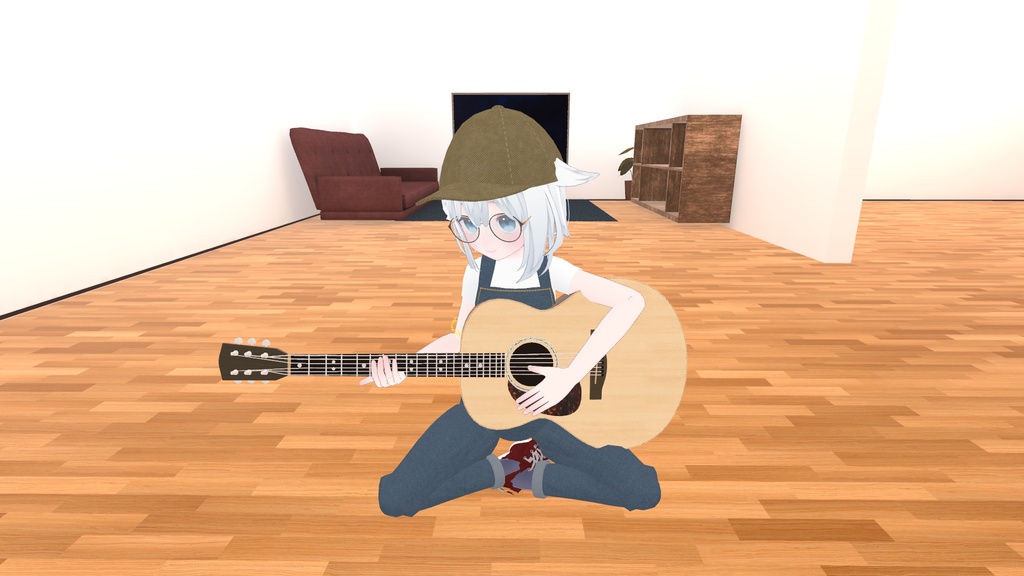 VRChat想定 アコースティックギター サウンド有りVersion