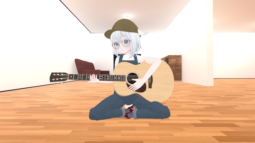 VRChat想定 アコースティックギター サウンド有りVersion