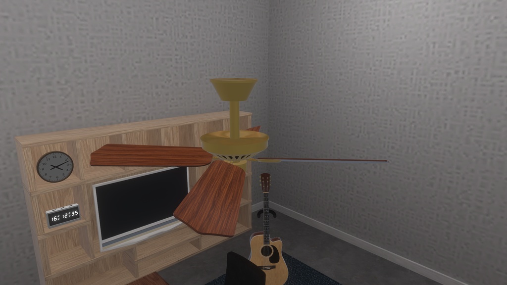VRChat想定 動く!!シーリングファン