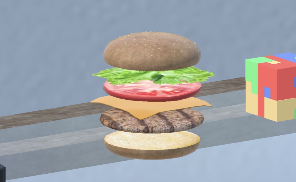 VRChat想定 ハンバーガー