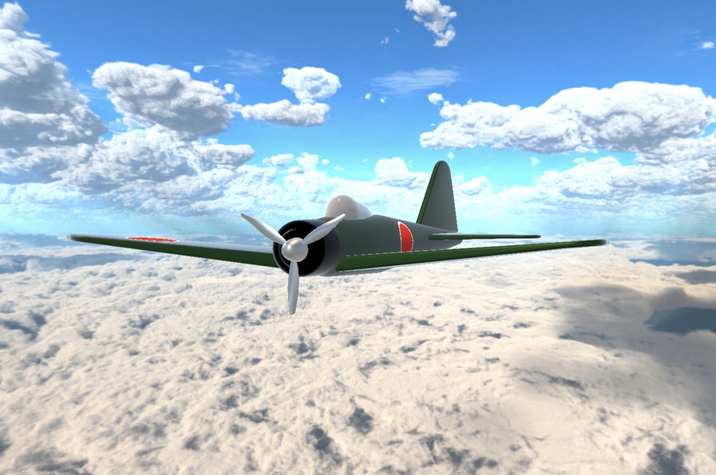 Vrchat想定 プロペラ飛行機 おもちゃ 雑貨屋meher Booth