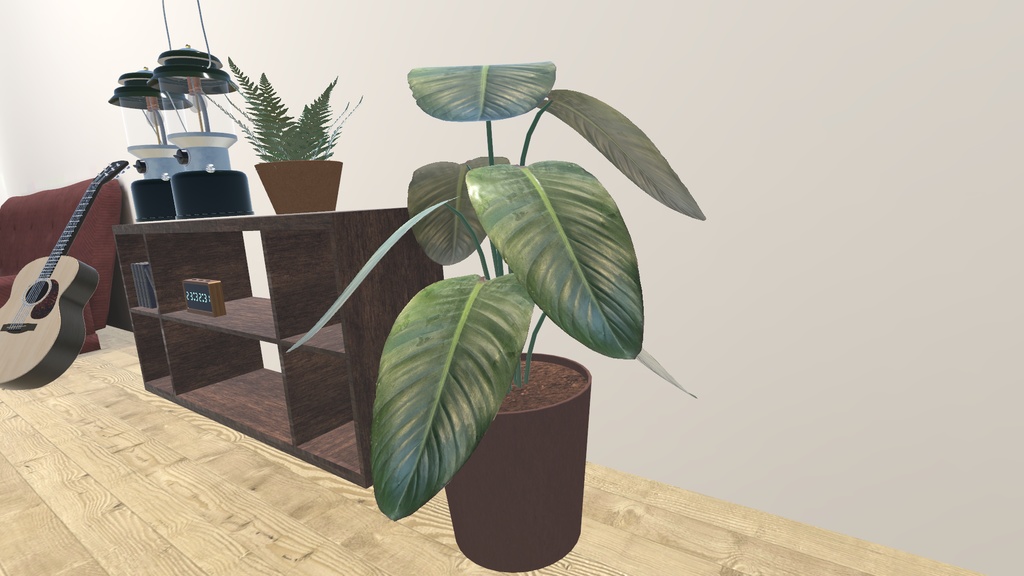 VRChat想定 おしゃれ観葉植物