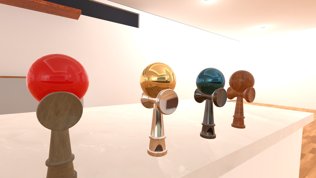 VRChat想定 スマートけん玉