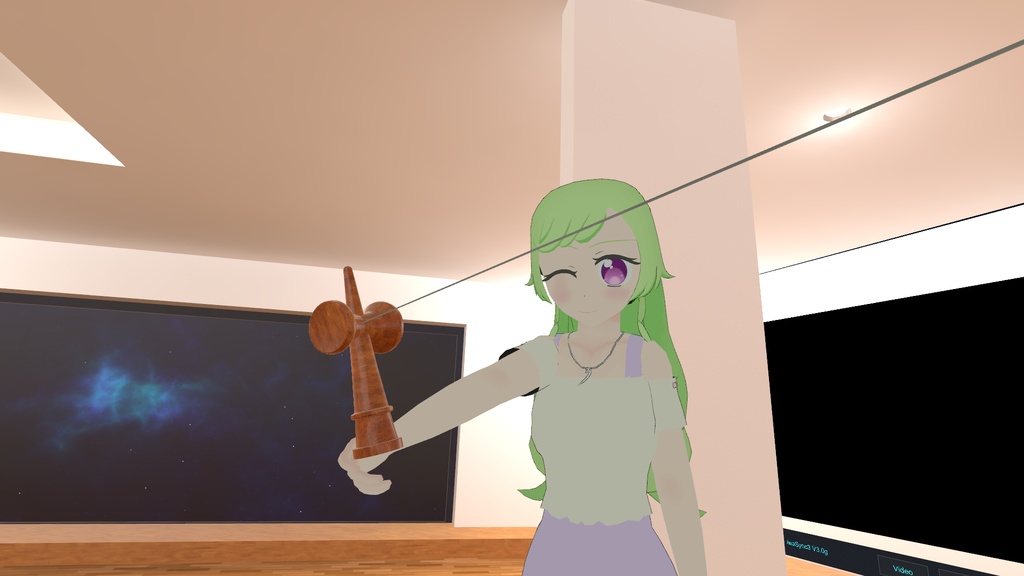 VRChat想定 スマートけん玉