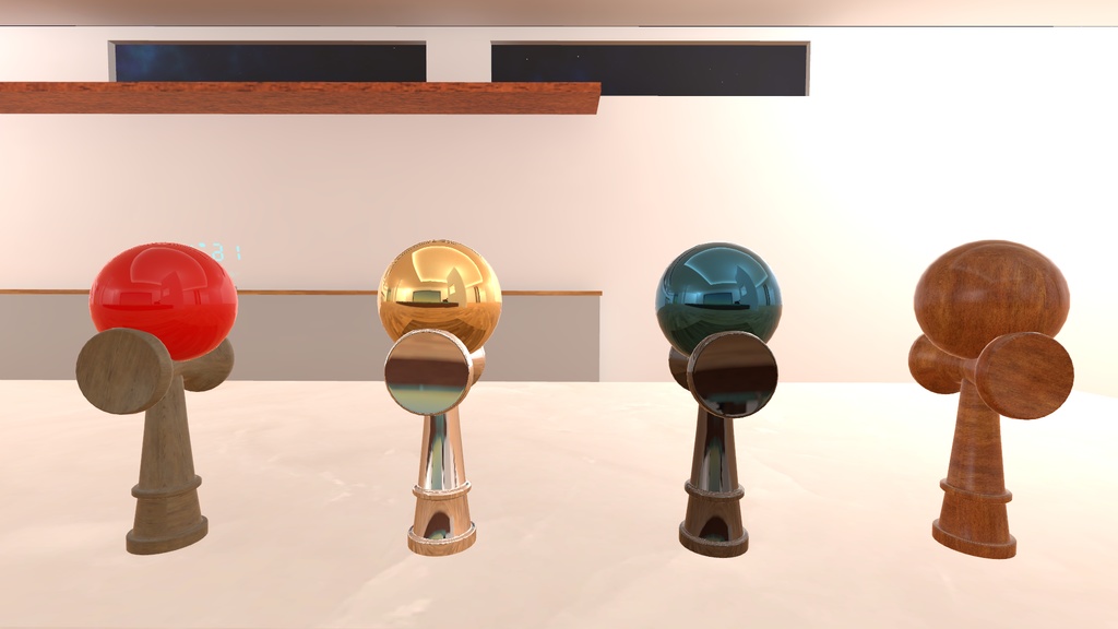 VRChat想定 スマートけん玉