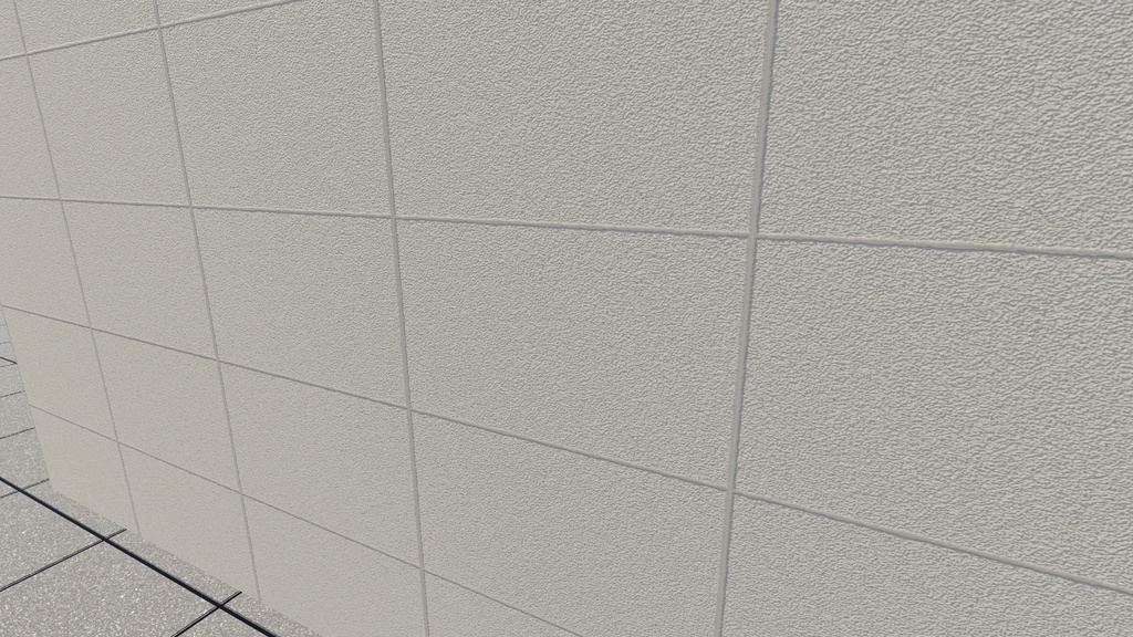 VRChat想定 コンクリブロックテクスチャ