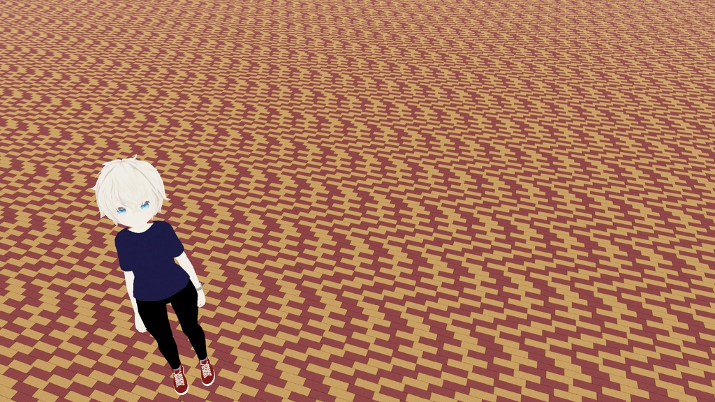 VRChat想定 レンガタイル(歩道)