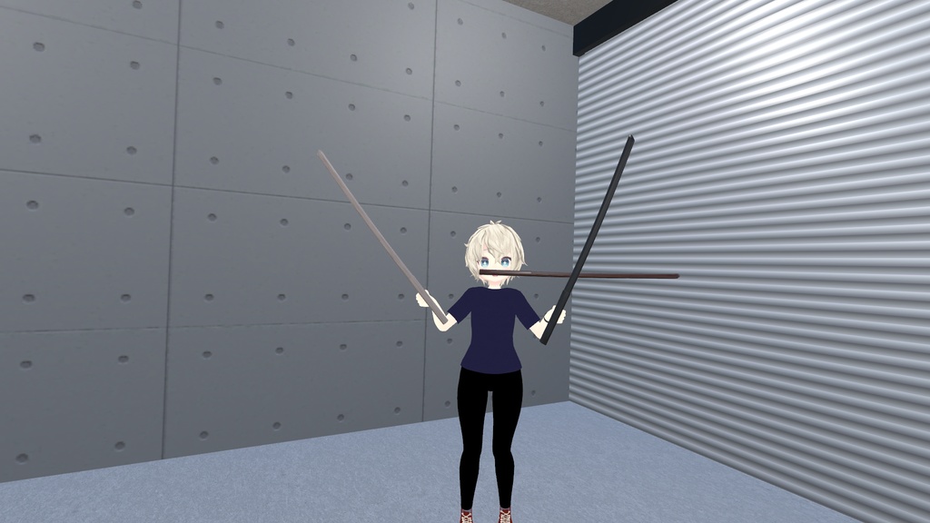 VRChat想定 木刀