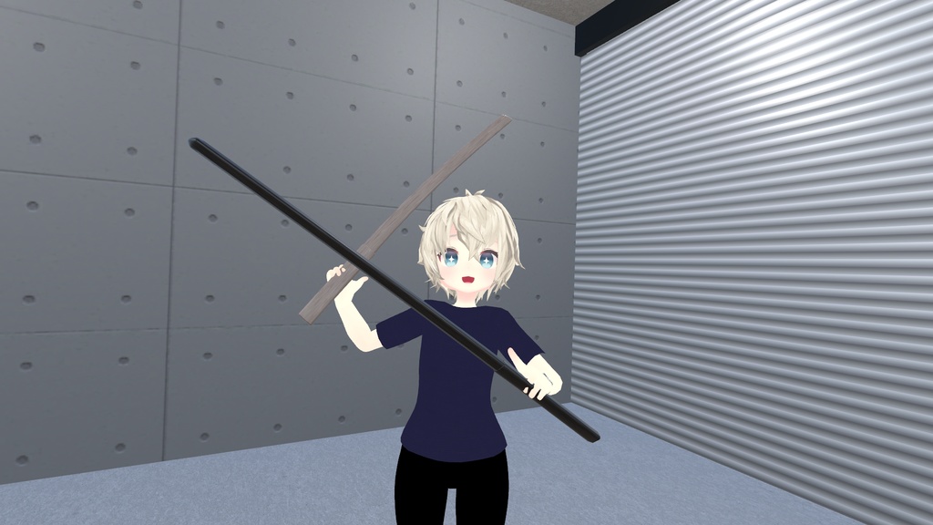 VRChat想定 木刀