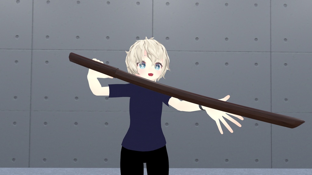 VRChat想定 木刀
