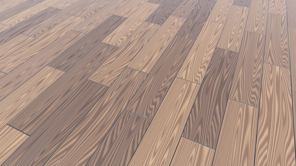 VRChat想定 フローリング(カフェ風)