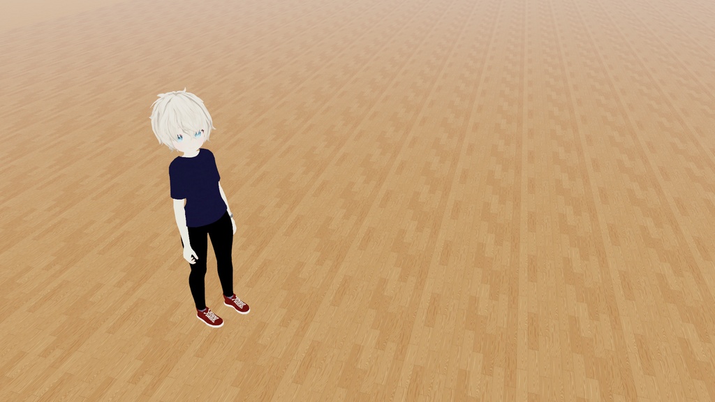 VRChat想定 フローリング(木目ランダムカラー)