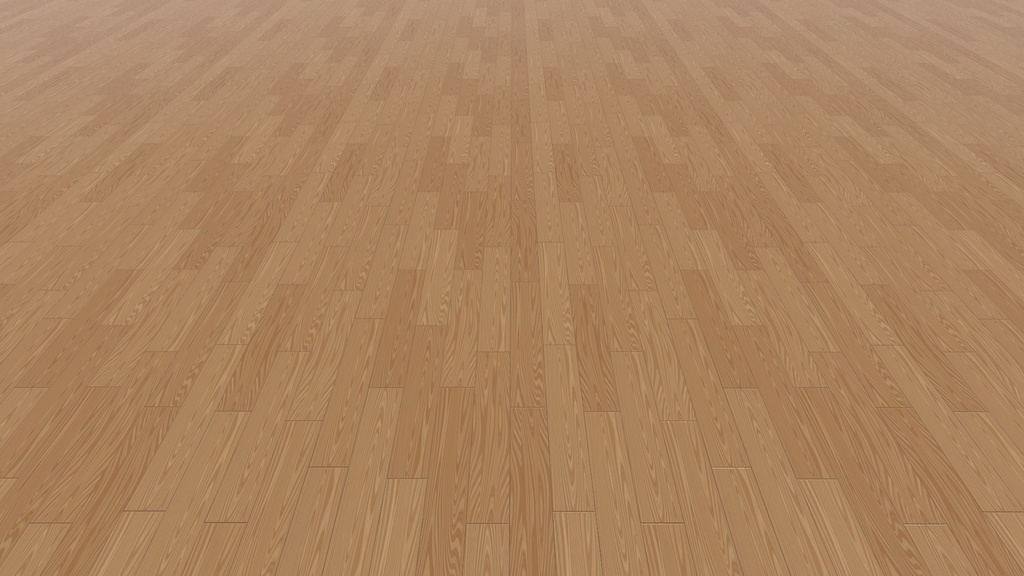 VRChat想定 フローリング(木目ランダムカラー)
