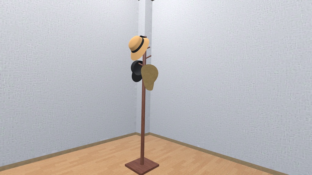 VRChat想定 ポールハンガー
