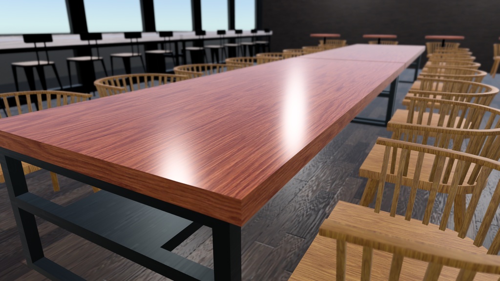 VRChat想定 コーヒーショップセット