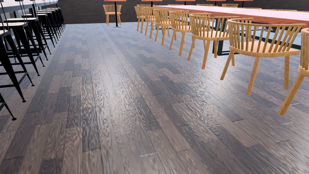 VRChat想定 コーヒーショップセット