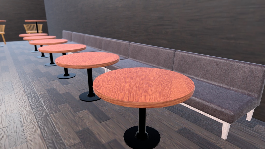 VRChat想定 コーヒーショップセット
