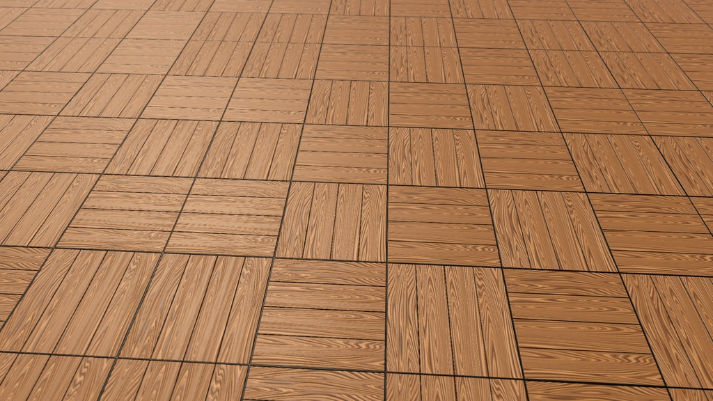 VRChat想定 ウッドタイル