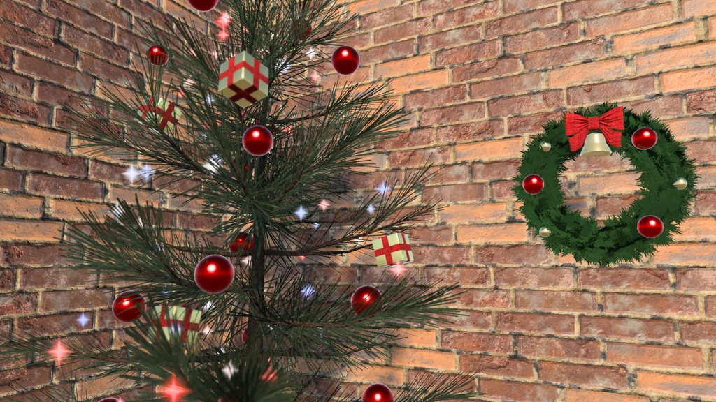 VRChat想定 クリスマスツリー