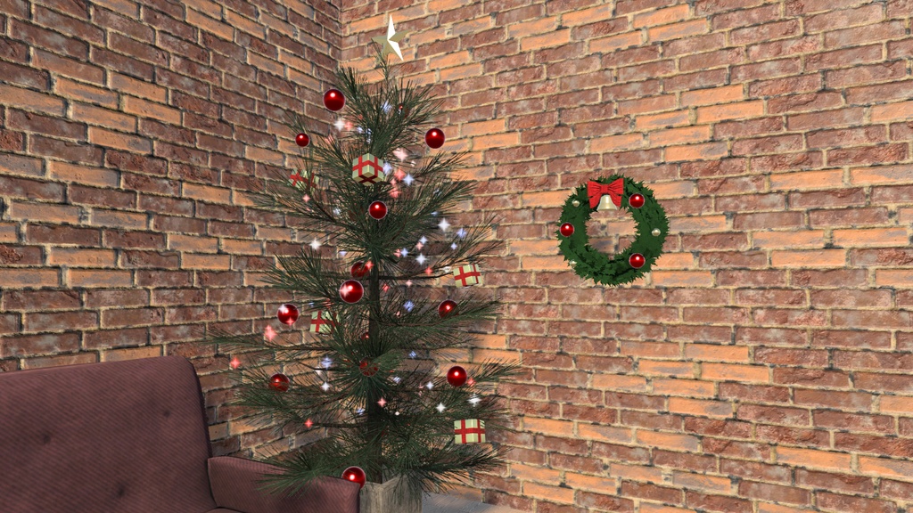 VRChat想定 クリスマスツリー
