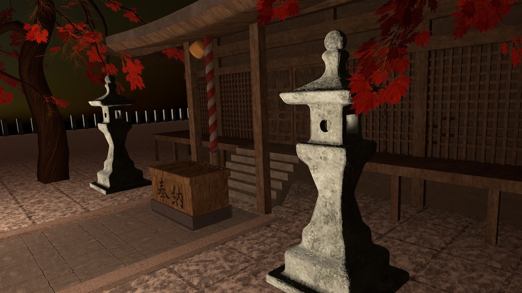 VRChat想定 石灯籠