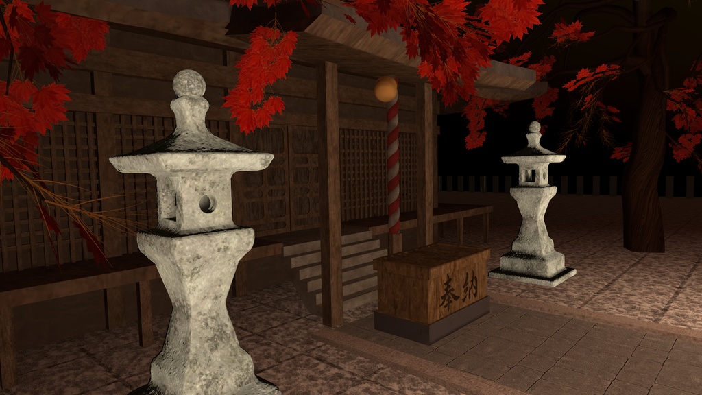 VRChat想定 石灯籠