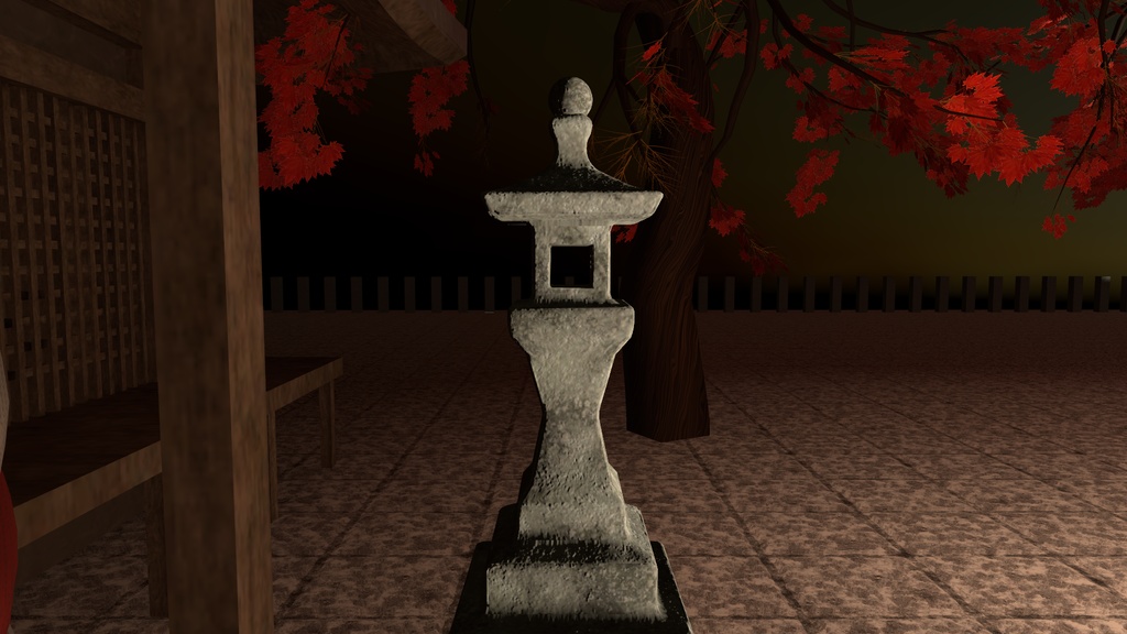 VRChat想定 石灯籠