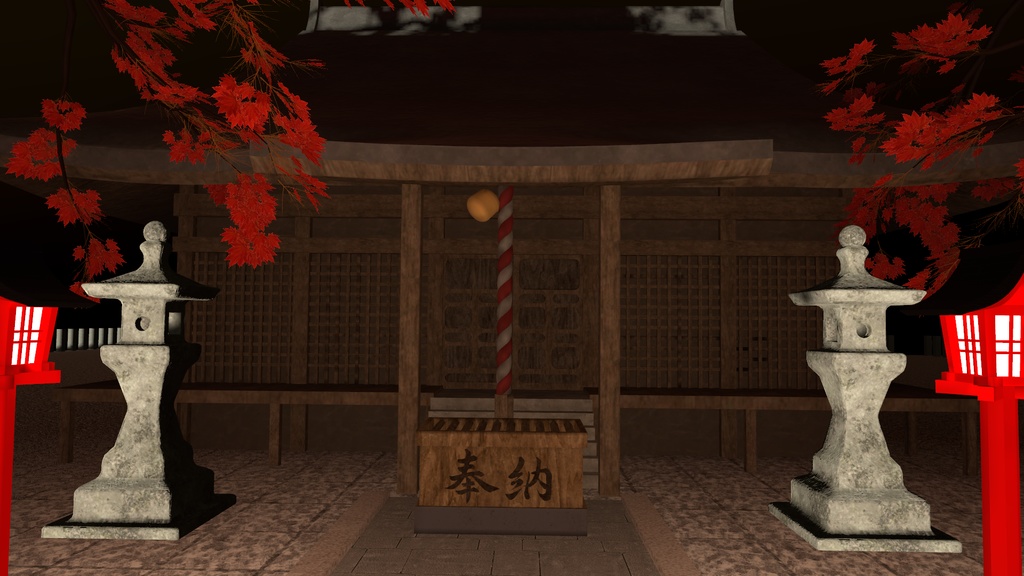 VRChat想定 石灯籠