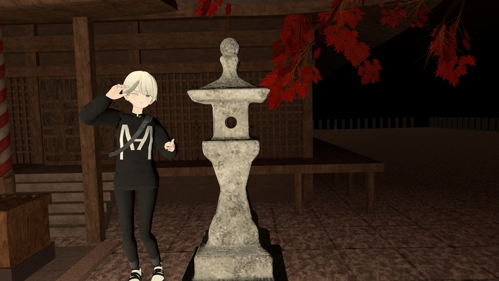 VRChat想定 石灯籠