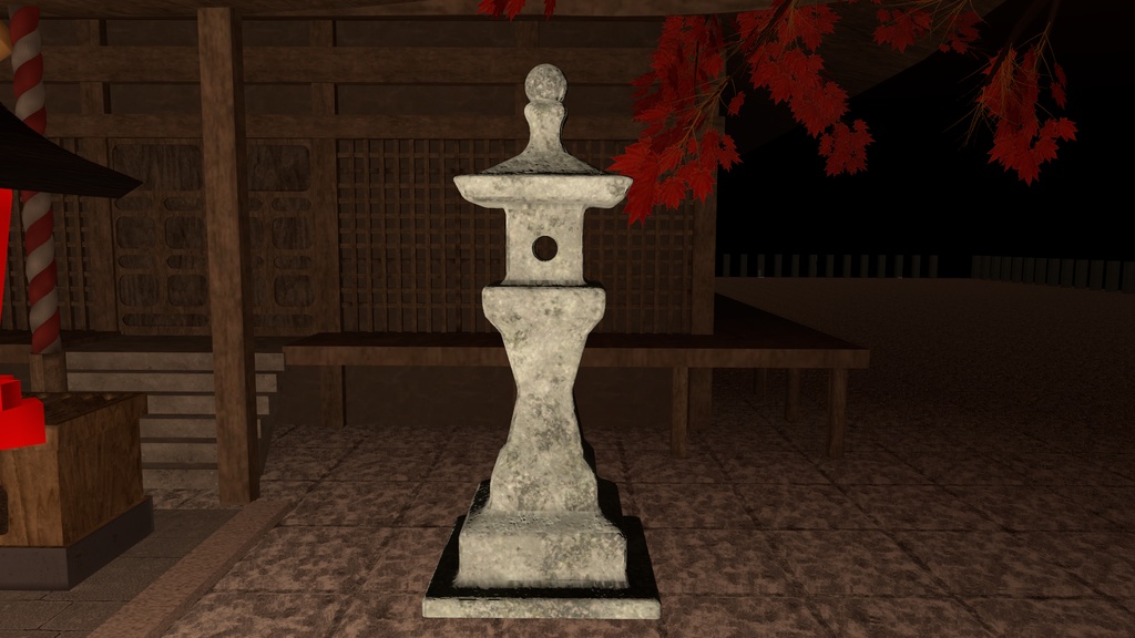 VRChat想定 石灯籠