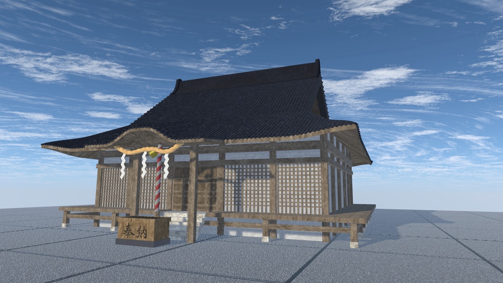 VRChat想定 神社